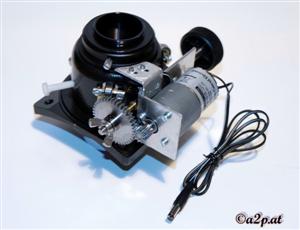 Detailansicht: Kupplung und Zahnräder